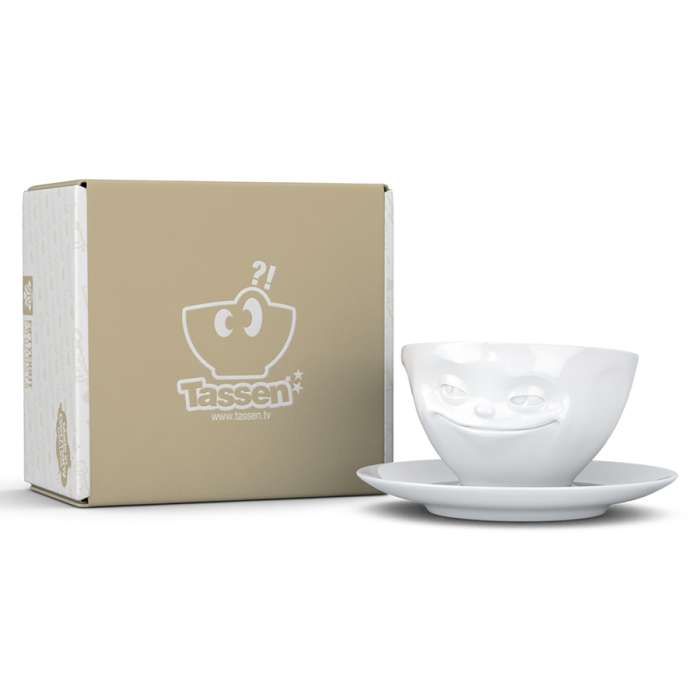 Чайная пара grinning, 200 мл, белая Tassen T01.41.01