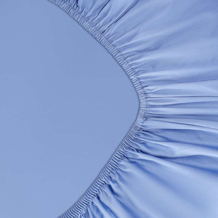 Простыня на резинке из премиального сатина сиреневого цвета из коллекции essential, 200х200х30 см Tkano TK24-FS0046