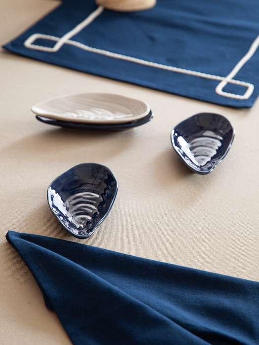 Набор для сервировки oyster shell серого цвета из коллекции sea treasures Tkano TK25-TW_SRV0004