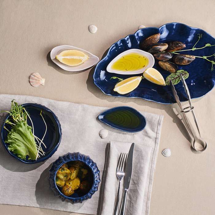 Набор для сервировки oyster shell серого цвета из коллекции sea treasures Tkano TK25-TW_SRV0004