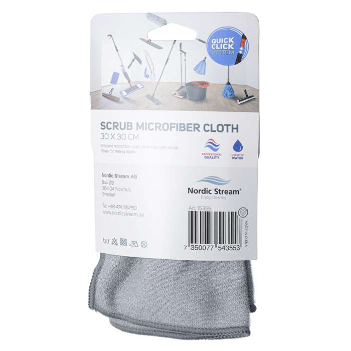 Тряпка из микрофибры двусторонняя 30х30 см NORDIC STREAM 15355
