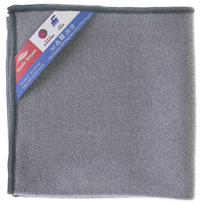 Тряпка из микрофибры двусторонняя 30х30 см NORDIC STREAM 15355