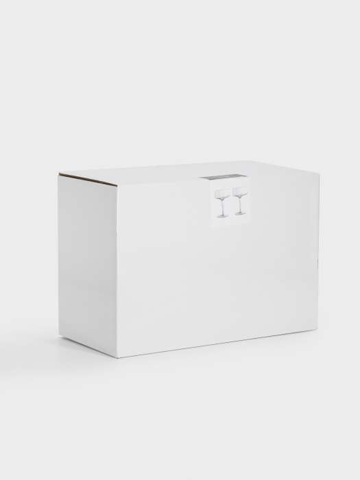 Бокал-креманка для шампанского, 450 мл, 2 шт, стекло, Melody ANNA LAFARG ANLAF-JZAZ004G