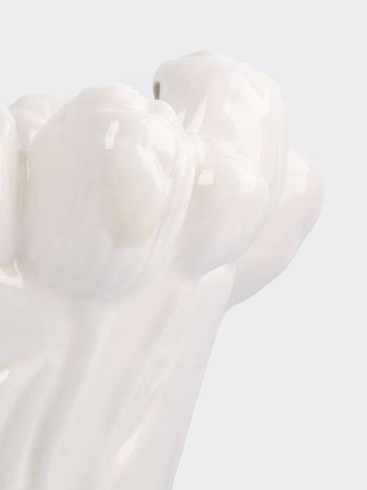 Ваза для цветов, 25 см, керамика, молочная, Тюльпаны, Tulip ANNA LAFARG ANLAF-FDW-130525-3