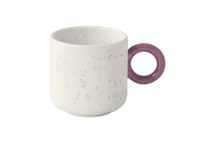 Набор кружек Creative, бело-зелёный, жёлтый, оранжевый, фиолетовый, красный, синий, 0,1 л, 6 шт EASY LIFE EL-R1742_CRWC