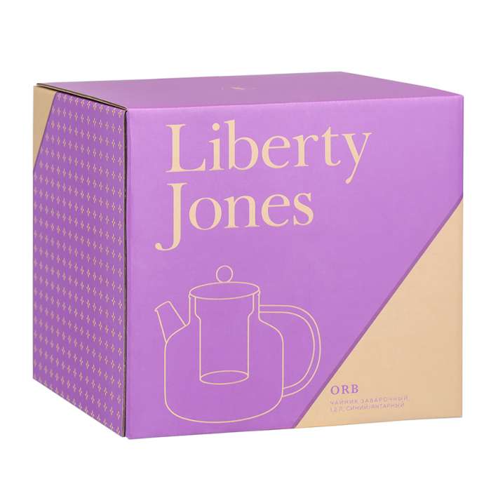 Чайник заварочный orb, 1,2 л, синий/янтарный Liberty Jones LJ0000448