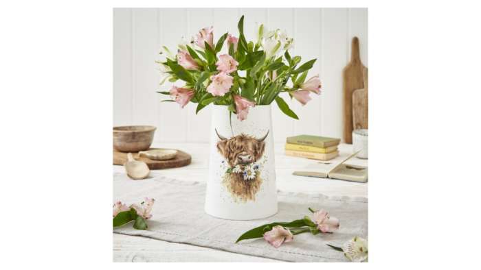 Ваза Royal Worcester Забавная фауна Коровка 20 см