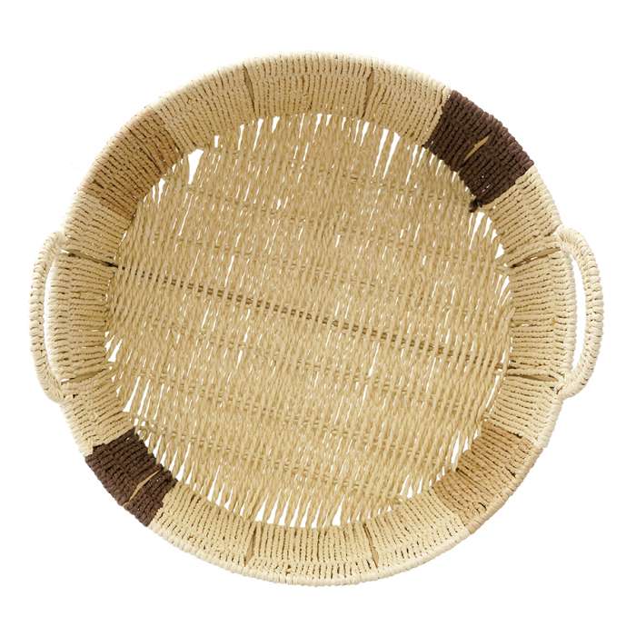 Корзина плетеная круглая bodhran chocolate из коллекции ethnic, размер m Tkano TK24-ST_BA0020