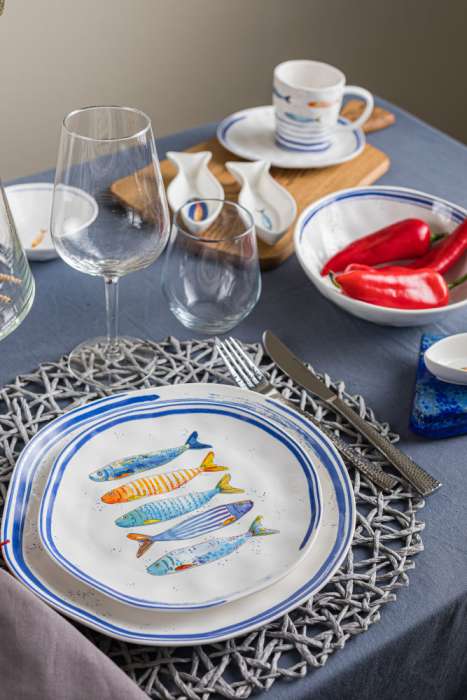 Тарелка суповая Морской берег 20 см. EASY LIFE EL-R1981/BORD