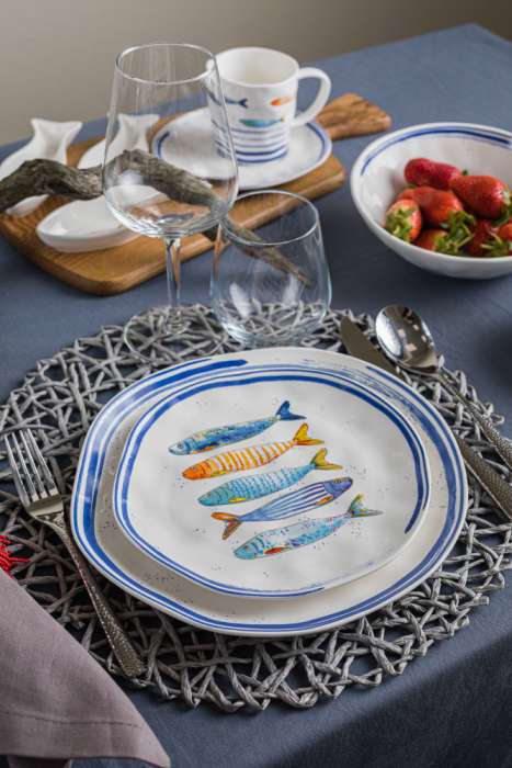 Тарелка суповая Морской берег 20 см. EASY LIFE EL-R1981/BORD