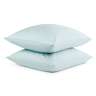 Набор из двух наволочек из сатина голубого цвета из коллекции Essential, 70х70 см TKANO TK20-PC0032