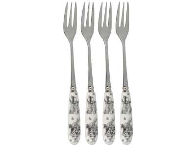 Набор из 4 десертных вилок Алиса в Стране чудес V&amp;A KITCHEN CRAFT 5227081