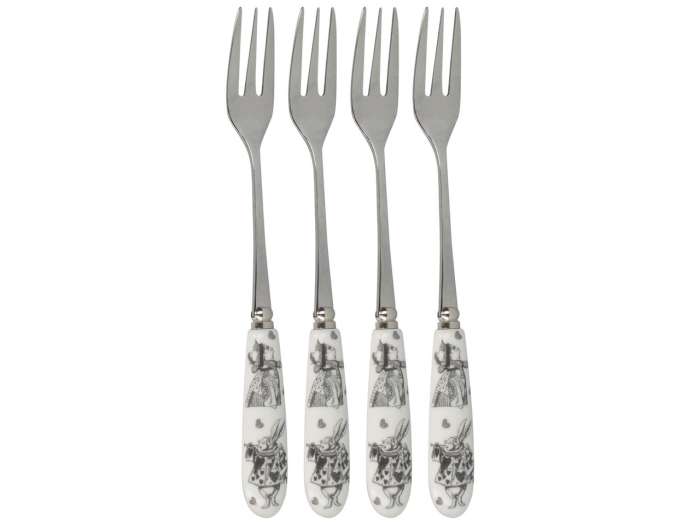 Набор из 4 десертных вилок Алиса в Стране чудес V&A KITCHEN CRAFT 5227081