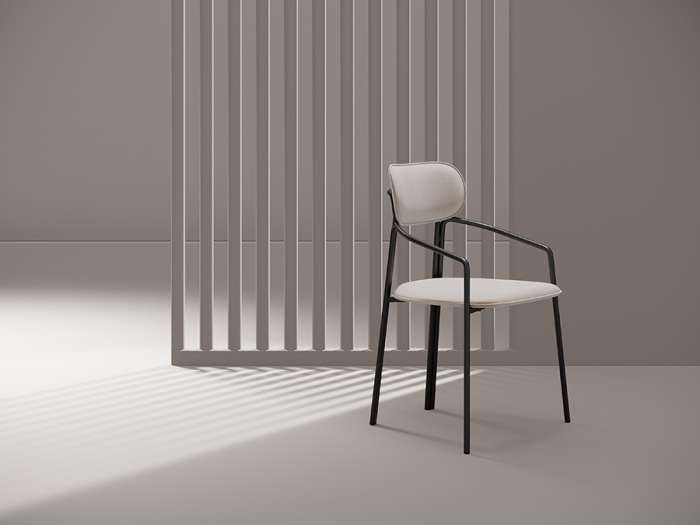 Стул ror, round, велюр, черный/бежевый LATITUDE RORCHRBKVLRBG