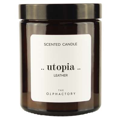 Свеча ароматическая the olphactory, utopia, leather, 30 ч Ambientair VV135CRTO