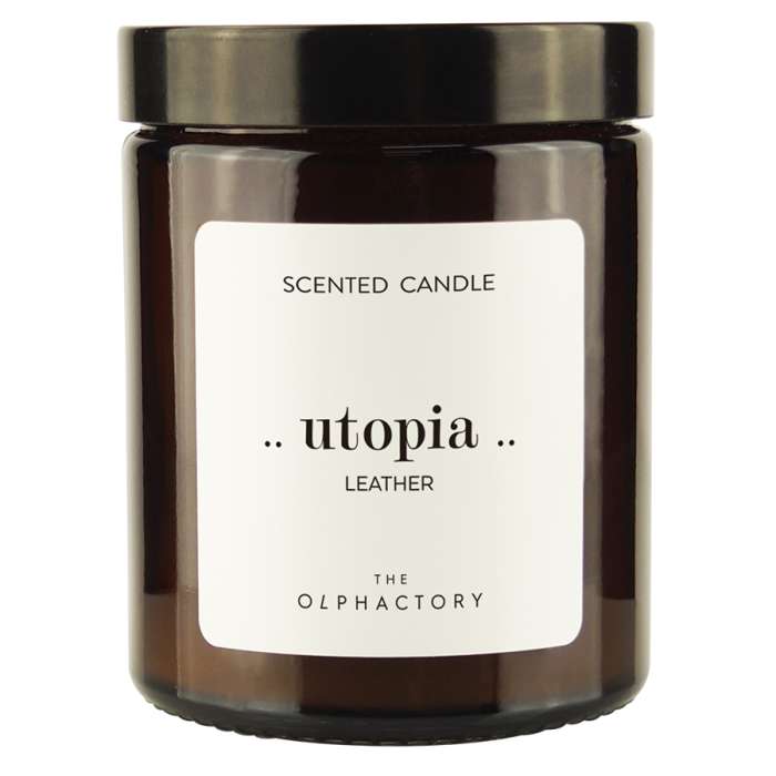 Свеча ароматическая the olphactory, utopia, leather, 30 ч Ambientair VV135CRTO