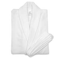 Халат махровый из чесаного хлопка белого цвета из коллекции essential, размер m Tkano TK23-BR0010