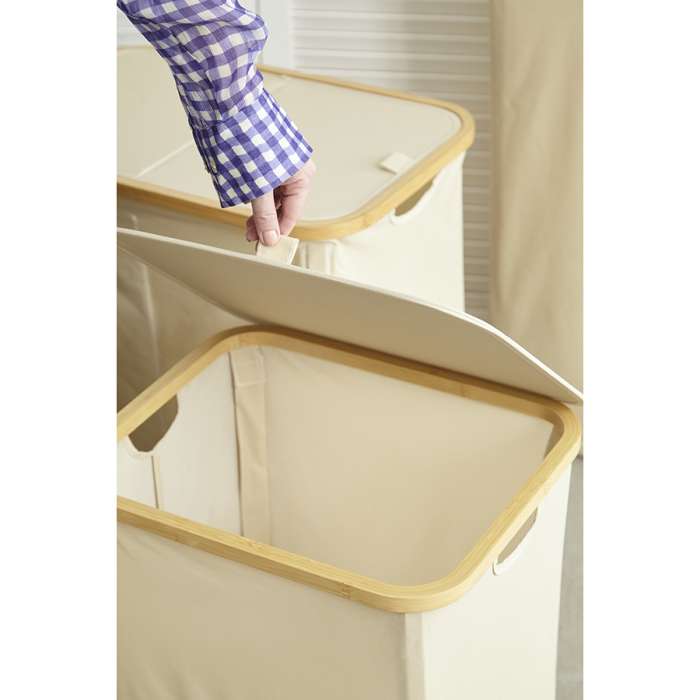 Корзина для белья neat tall, 41х35х74 см, молочная Smart Solutions SS0000148