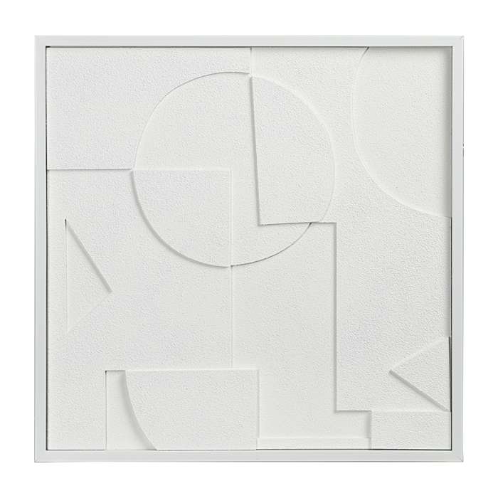 Панно декоративное с эффектом 3d minimalism, с белой рамой, 60х60 см Bergenson Bjorn BB0000840