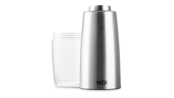 Мельница электрическая для соли и перца WO HOME Loft 19,5 см, подсветка, зарядка USB, п/к WO1114