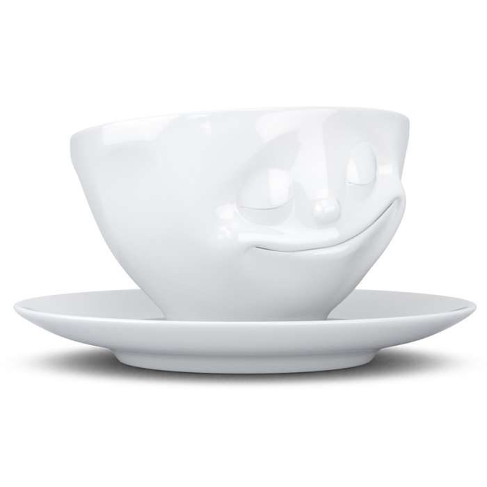 Чайная пара happy, 200 мл, белая Tassen T01.43.01
