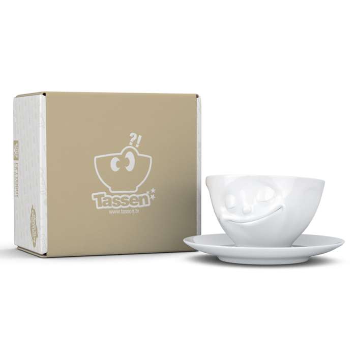 Чайная пара happy, 200 мл, белая Tassen T01.43.01