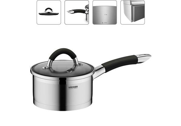 Ковш со стеклянной крышкой (1,5 л) OLINA 726414