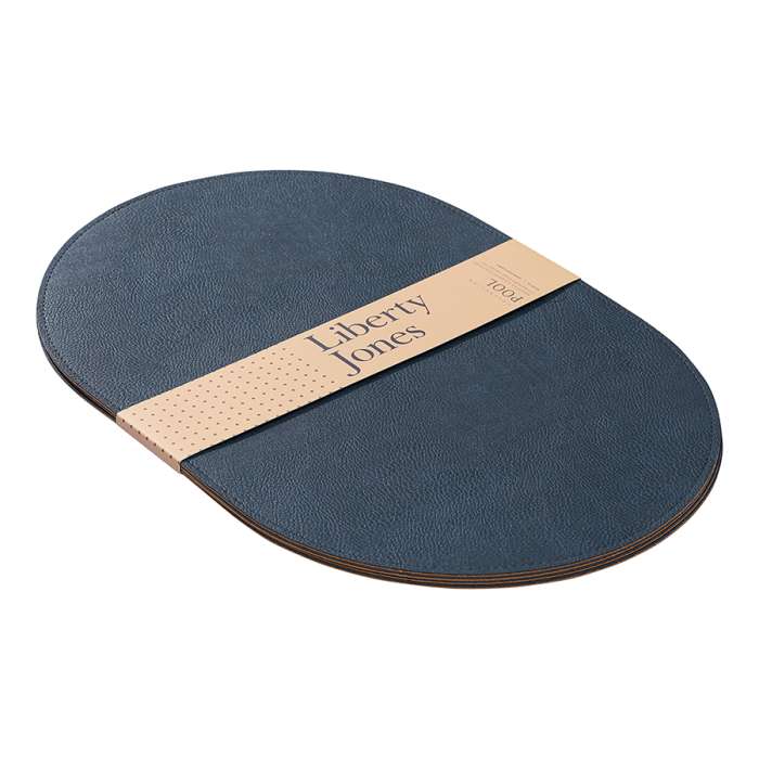 Набор из 4-х двухсторонних сервировочных салфеток pool, 30х45 см, синий/коричневый Liberty Jones LJ0000423