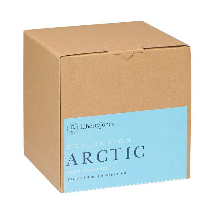 Набор стаканов из акрила arctic, 540 мл, прозрачный, 4 шт. Liberty Jones LJ0000429
