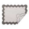 Салфетка под приборы с контрастным кантом серого цвета из коллекции trendy ruffles, 35х45 см Tkano TK25-PM0007