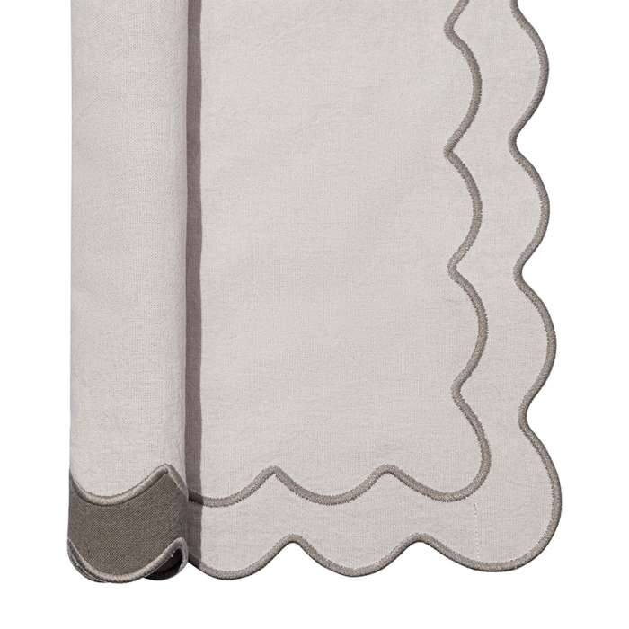 Салфетка под приборы с контрастным кантом серого цвета из коллекции trendy ruffles, 35х45 см Tkano TK25-PM0007