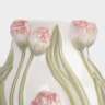 Ваза для цветов, 19 см, керамика, молочная, Розовые тюльпаны, Tulip ANNA LAFARG ANLAF-FDW-130525-4