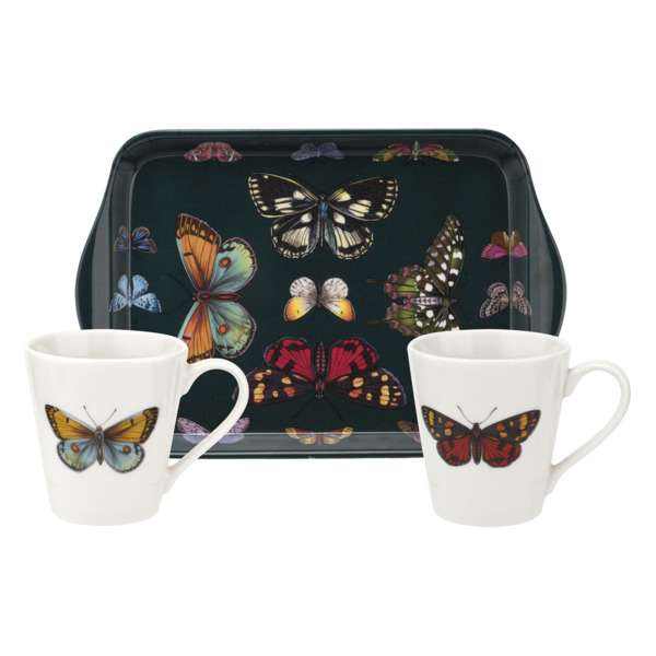 Набор кружек на подносе Pimpernel Ботанический сад. Гармония 180 мл, 21х14 см, 2шт, п/к