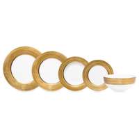 Сервиз столовый Narumi Золотой дуэт на 6 персон 20 предметов, фарфор костяной