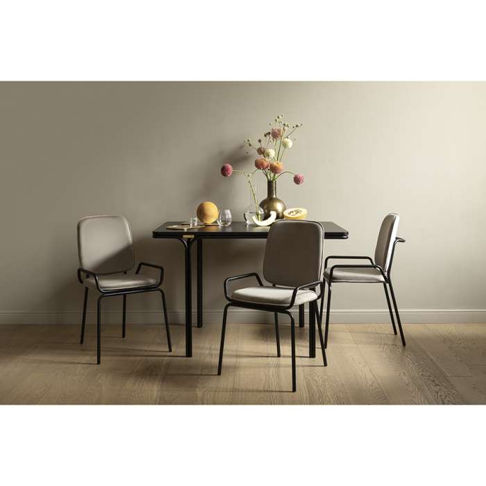 Стул ror, 2 frame, велюр, черный/бежевый LATITUDE RORCH2FRBKVLRBG