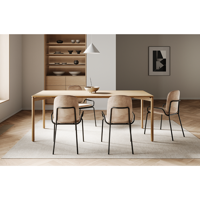 Стул ror, 2 frame, велюр, черный/бежевый LATITUDE RORCH2FRBKVLRBG