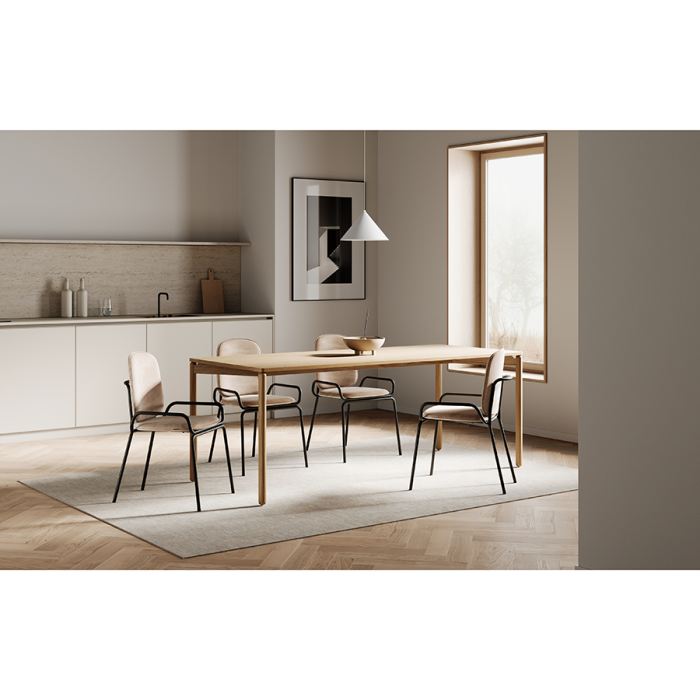 Стул ror, 2 frame, велюр, черный/бежевый LATITUDE RORCH2FRBKVLRBG