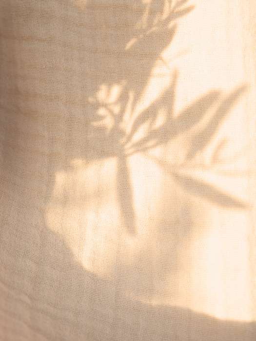 Покрывало двухстороннее из многослойного муслина цвета охры из коллекции essential, 230x250 см Tkano TK23-BS0005