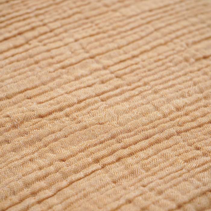 Покрывало двухстороннее из многослойного муслина цвета охры из коллекции essential, 230x250 см Tkano TK23-BS0005