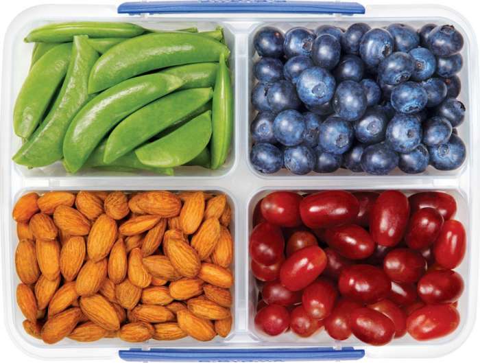 Контейнер прямоугольный четырехсекционный 1,74л SISTEMA KLIP IT 1740