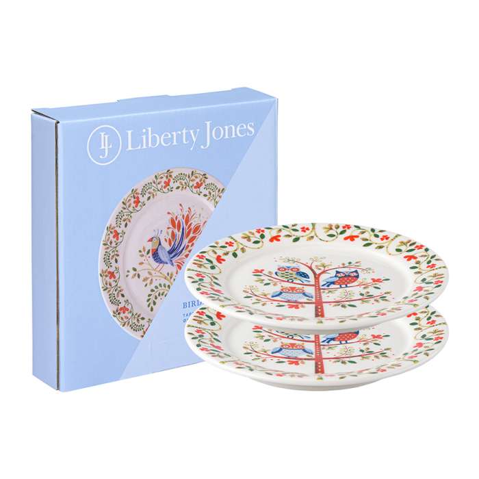 Набор тарелок owl из коллекции birds of paradise в подарочной упаковке, D18 см, 2 шт. Liberty Jones LJ0000297