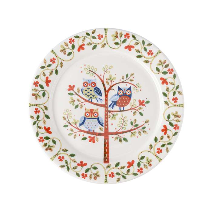 Набор тарелок owl из коллекции birds of paradise в подарочной упаковке, D18 см, 2 шт. Liberty Jones LJ0000297