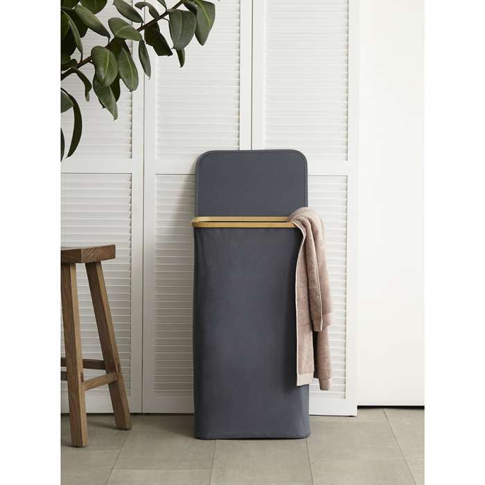 Корзина для белья neat tall, 41х35х74 см, серая Smart Solutions SS0000149