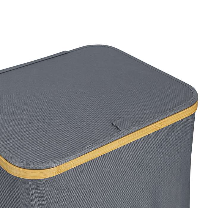 Корзина для белья neat tall, 41х35х74 см, серая Smart Solutions SS0000149