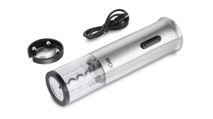 Штопор электрический WO HOME Loft, 19 см, зарядка USB, п/к WO1115