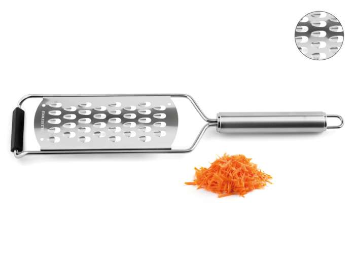 Терка плоская односторонняя Weis Gourmet 31,5 см, крупная, сталь нержавеющая W-17462