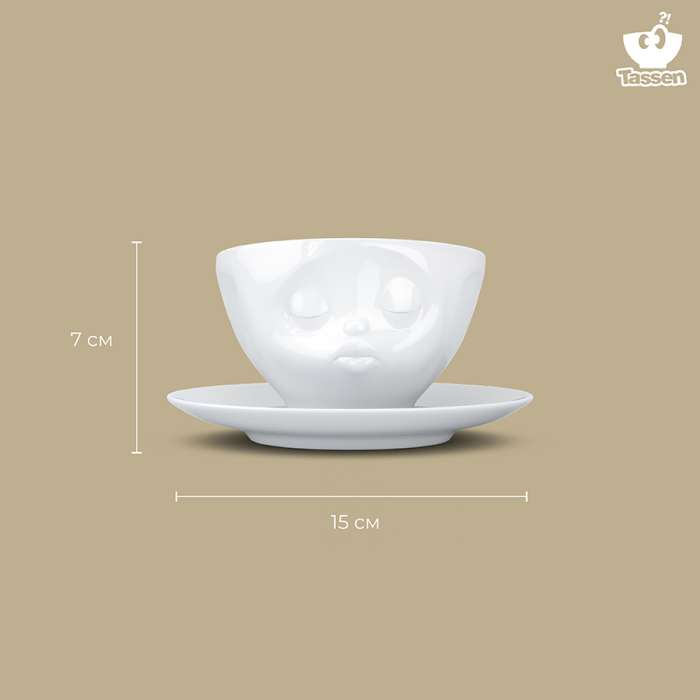 Чайная пара kissing, 200 мл, белая Tassen T01.42.01