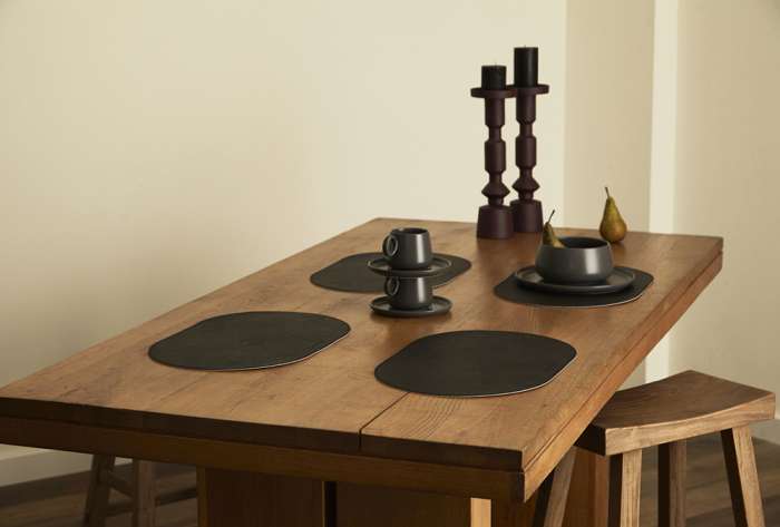 Набор из 4-х двухсторонних сервировочных салфеток pool, 30х45 см, черный/светло-серый Liberty Jones LJ0000425