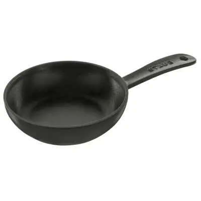 Сковорода круглая, 16 см, с чугунной ручкой, черная STAUB 1221623