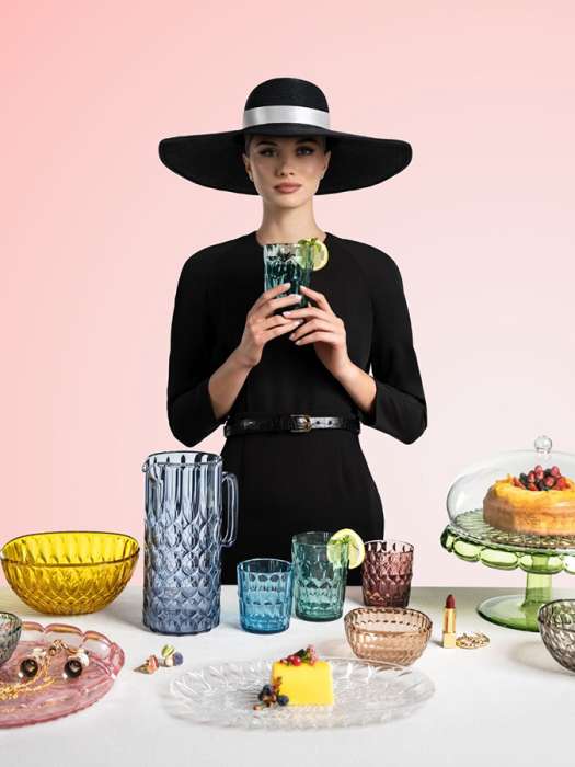 Чаша vanity, D25 см, голубая Guzzini 129725AR81